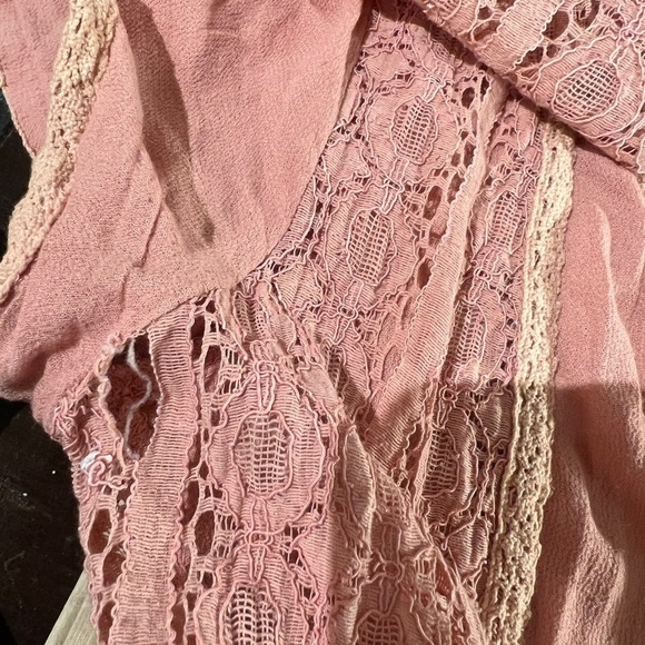 ENTRO dusty rose boho duster size L - Picture 10 of 10